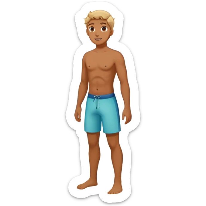 A person standing the ocean, looking at the vast waves in front of them. The waves are playful and inviting (fun & play), the deep water is calm and powerful (relationships & meaning), and the beach walk is peaceful, with footprints marking the sand (being present & savoring life).  sticker