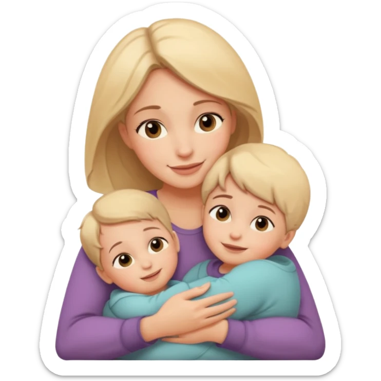 A loving mother holding her young child in her arms, warm natural light coming through a window, soft smile, emotional connection, candid moment, realistic photography, shallow depth of field, high resolution, warm tones
 sticker