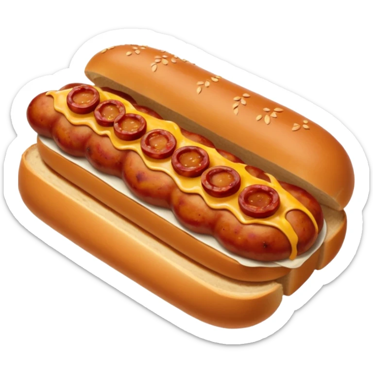 choripan es un pan con un chorizo sin salsa ni aderezo solo pan con chorizo sticker