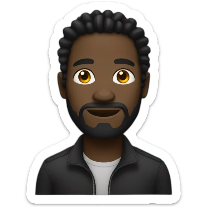 Black dread man sticker