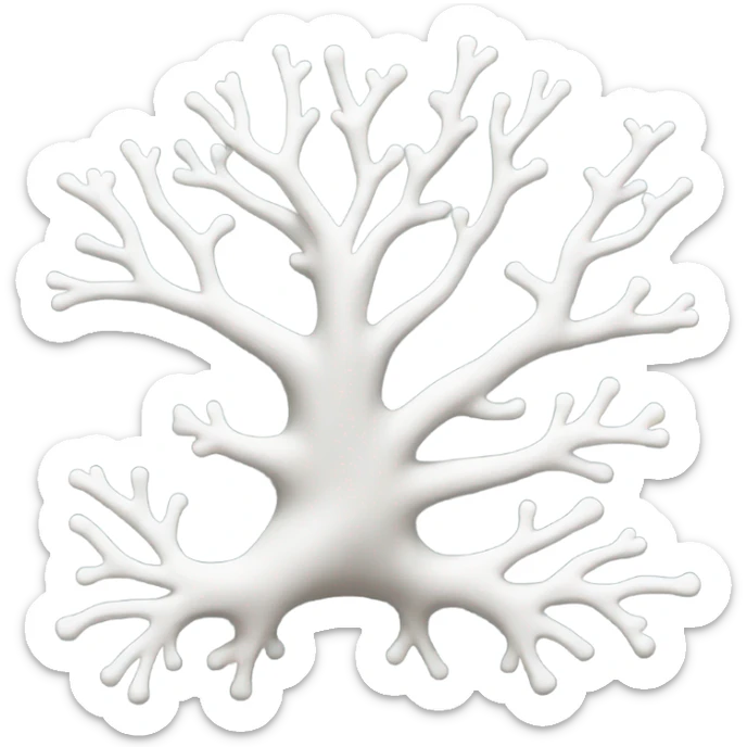 White coral sticker
