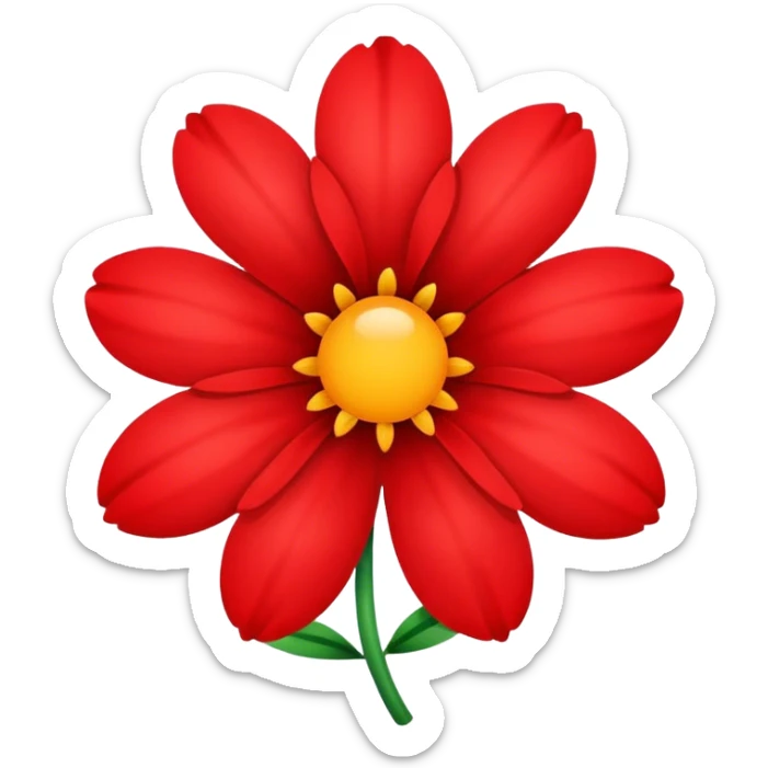 Flower sticker