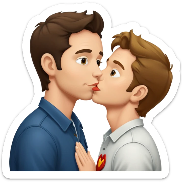 Mac mcdonald from its always sunny in Philadelphia kissing dennis reynolds sticker