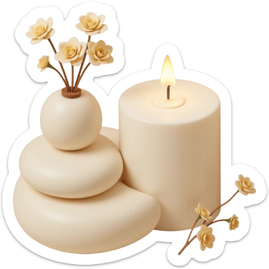 ivory iphone sticker