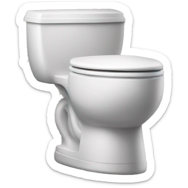 man’s head only sticking out of toilet not nsfw sticker