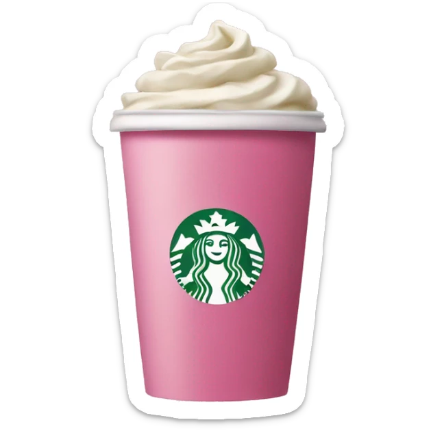 Pink Starbucks  sticker