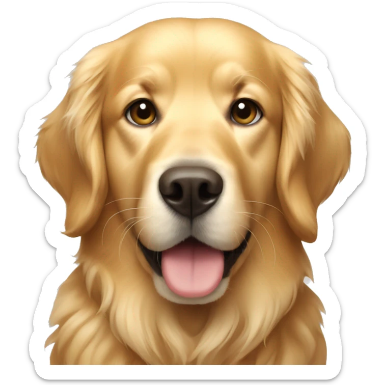 Golden retriever sticker