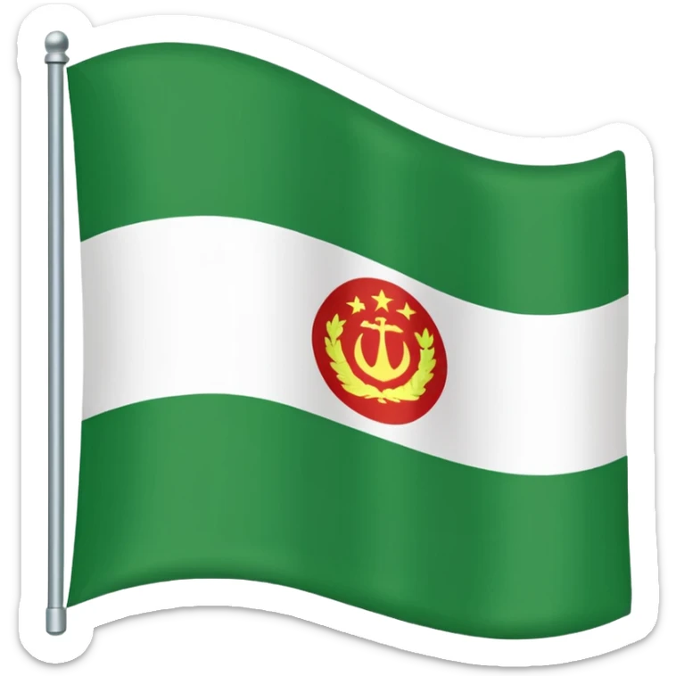 Just do a simple flag I want to put in my bio. Have u seen the panjshir flag do that it’s not in the emojis but make it exactly like the picture don’t add anything else. something on the middle search it up and make it in a shape of flag like the emojis no it’s goes like green on  sticker