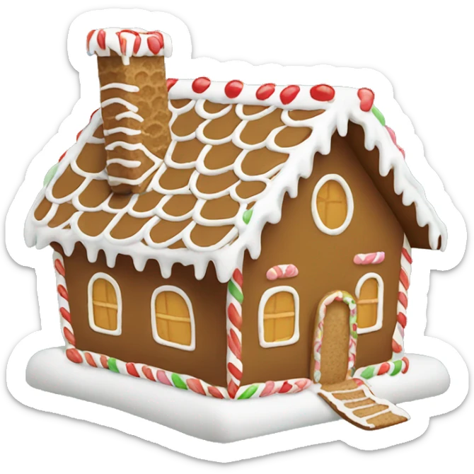 Gingerbread house sticker