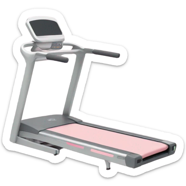 Pastel pink treadmill sticker
