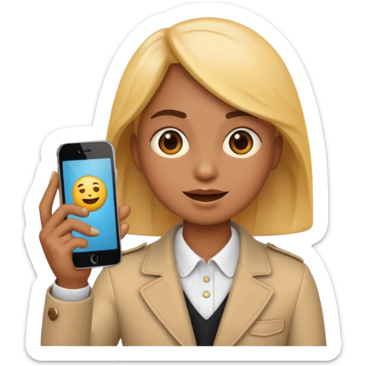 Call karta hua ek emoji stylish aur phone tarah Se ek calling hath video emoji create sticker