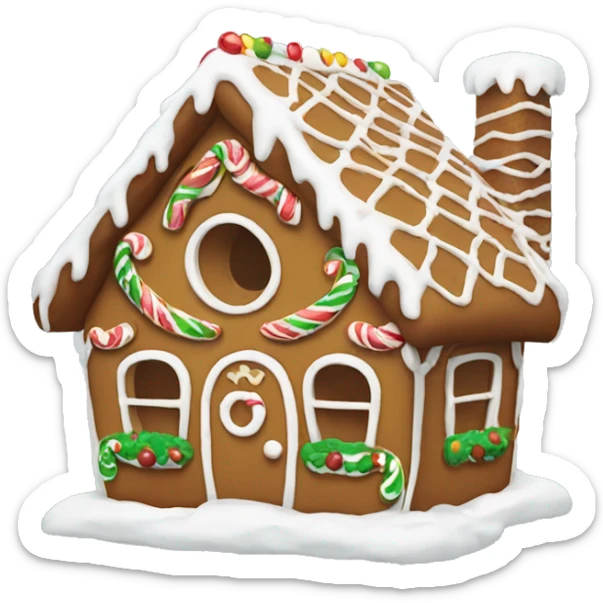 gingerbread house sticker
