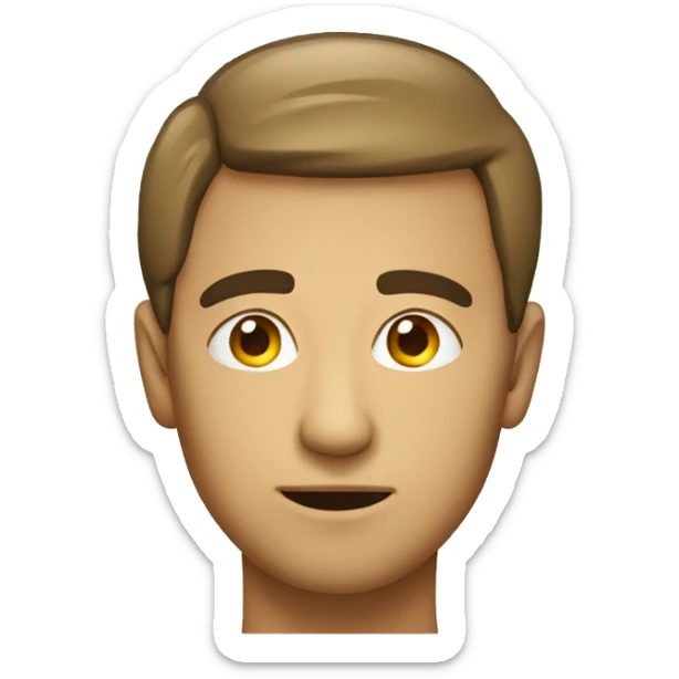 A emoji that’s eyes are low  sticker