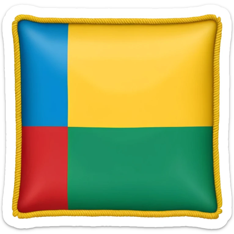 Bandera de tres líneas hariba azul medio verde con el alfabeto amazigh rojo abajo amarillo sticker