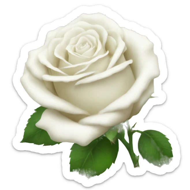 White roses sticker