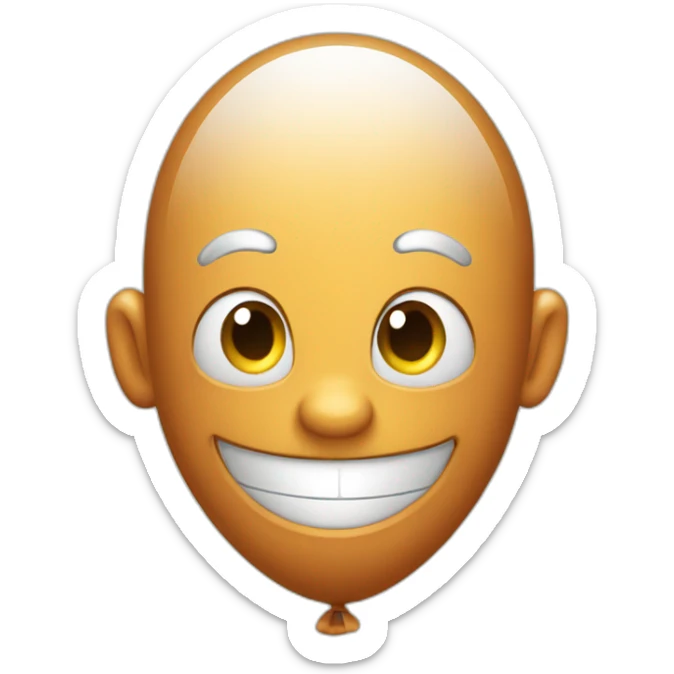 Balloon smiling sticker