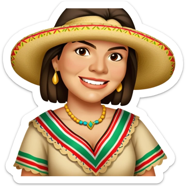 Perdón Mexican outfit  sticker