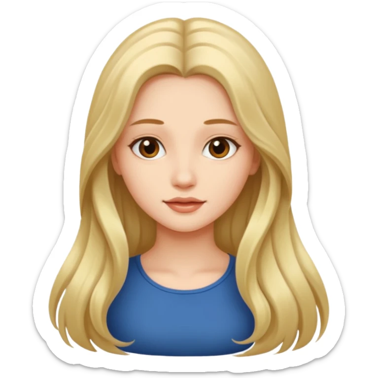 The beautiful girl  sticker