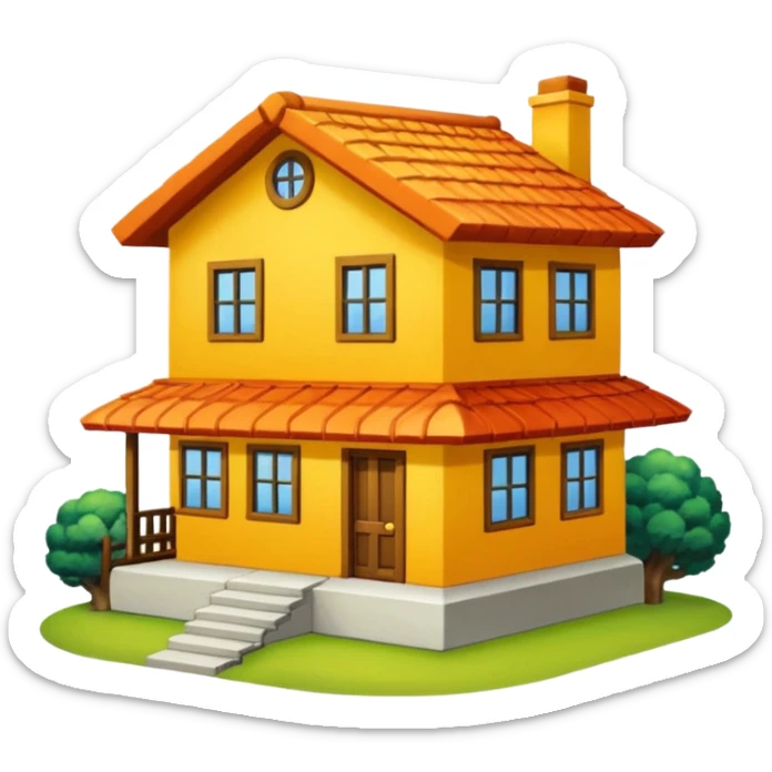 faça a corporação capsula, no caso a casa amarela da corpração capsula de dragon ball sticker