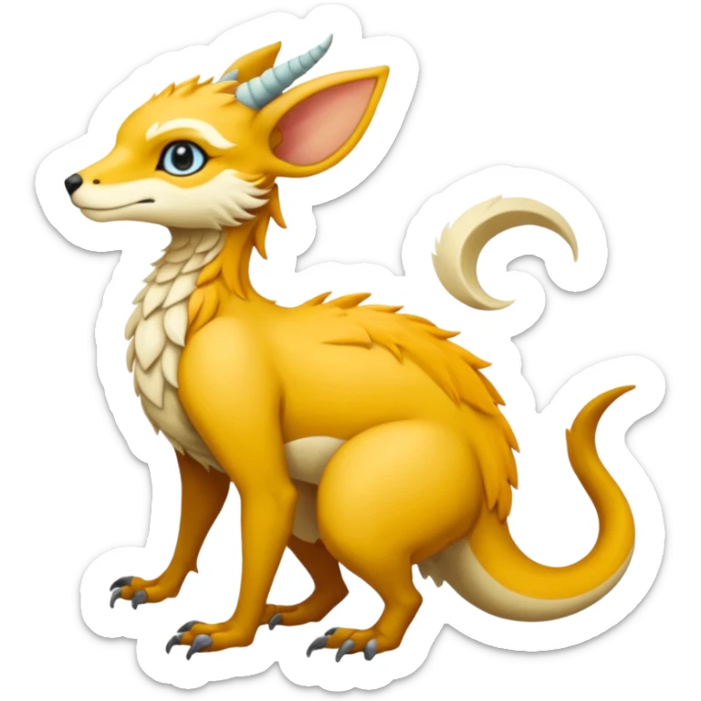 Fionbri-Vernid-creature by Falvie (full body) sticker