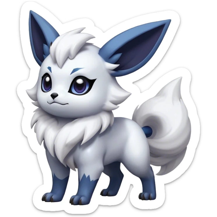 Epic Shiny Cool Cute Kawaii Eevee-Absol-Zorua-Pokemon Full Body sticker