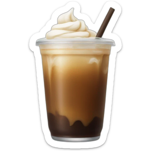 Iced coffee no face sticker