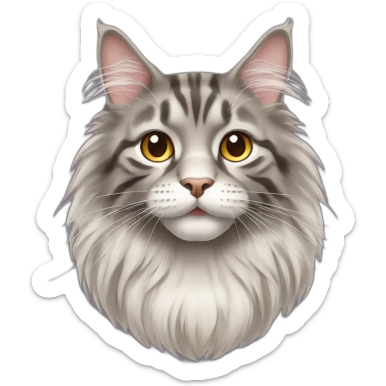 maine coon cat sticker