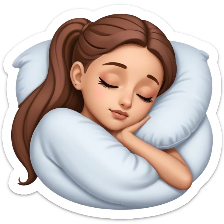 Ariana Grande sleeping sticker