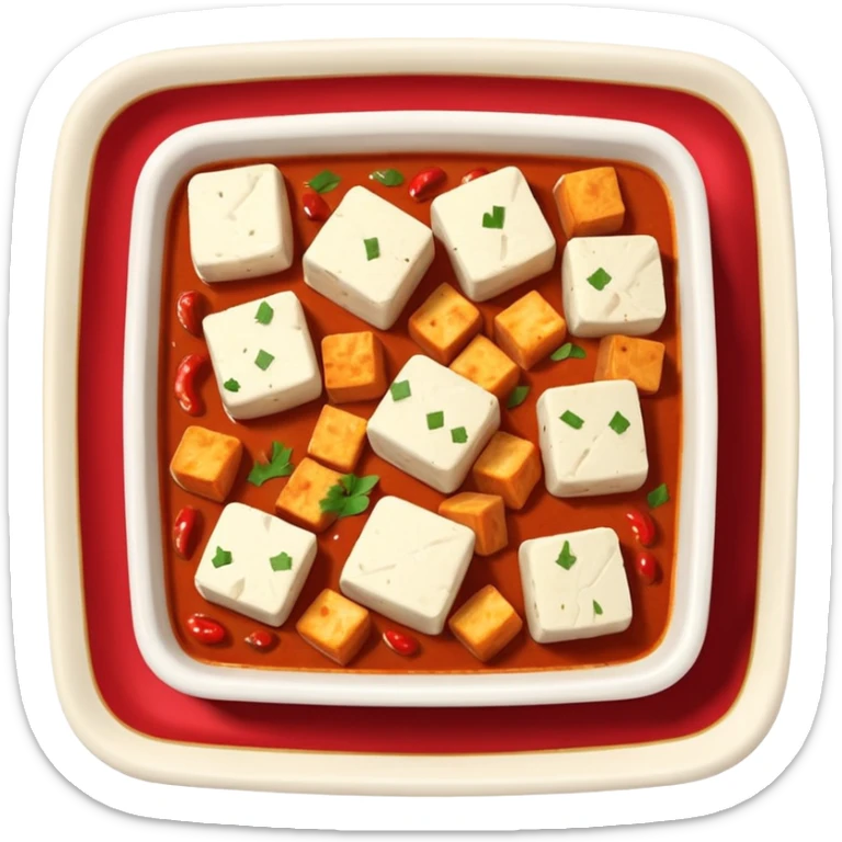 Act as Emoji expert and generate Masala paneer and paneer emojie sticker