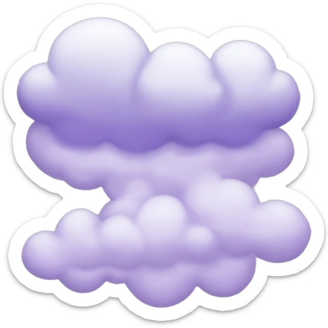 lavender cloud sticker