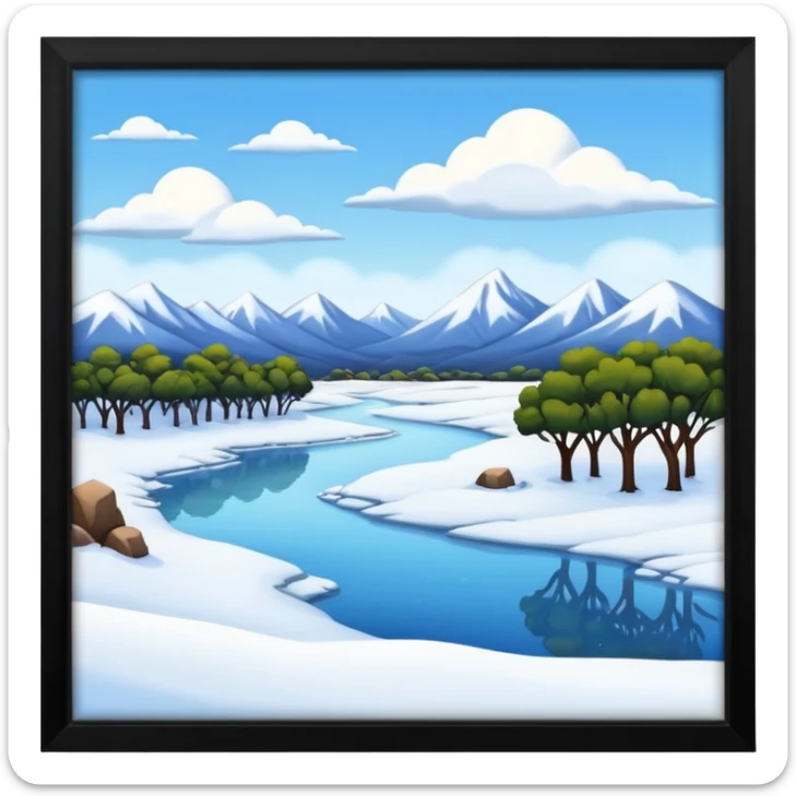 Australia winter sticker