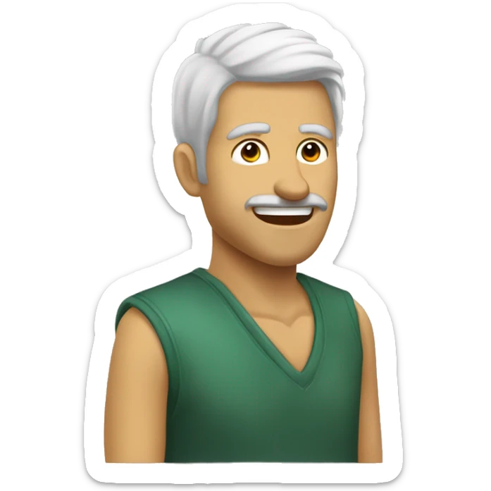 kluk se zrzavými vlasy a modrozelenými oči a zrzavými pihY sticker