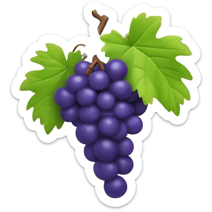 3D Grapes emoji  sticker