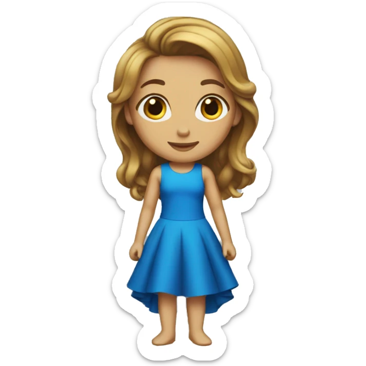 The blue dress sticker