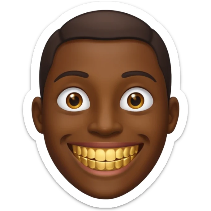 heres what you would look like if you were black or chinese sticker