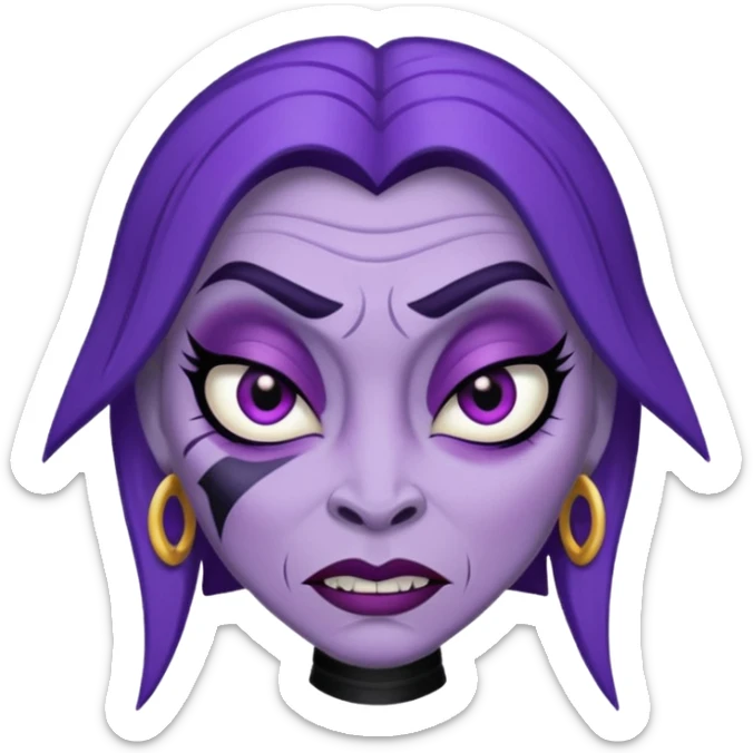 crea un emoji de Yzma de las locuras del emperador sticker
