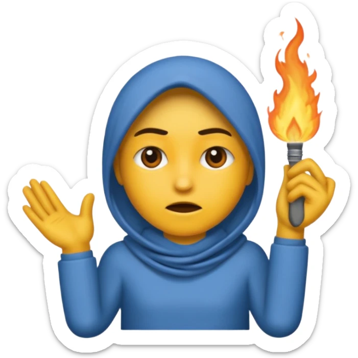 Je veux un emoji représentant adolf Hitler portant une moustache noir et carré rajoute une croix nazi sticker