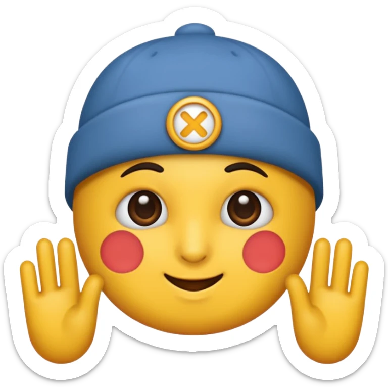 gib mir bitte nochmal den allerersten, aber mach die kappe so wie beim zweiten  sticker