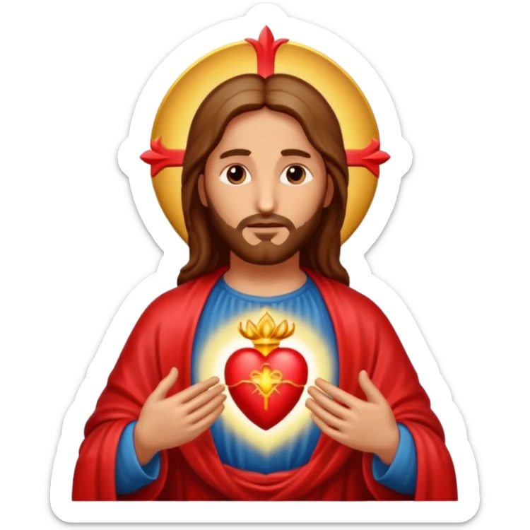 Sacred heart of Jesus sticker