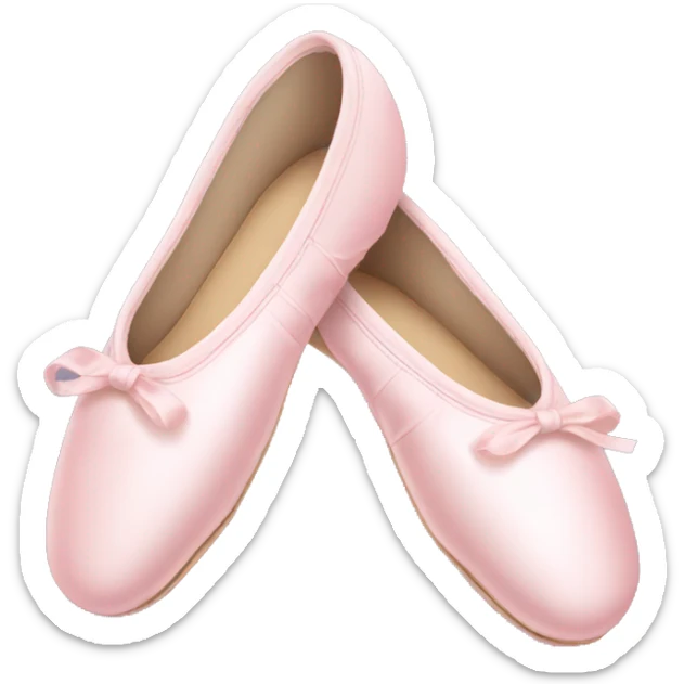 Pale pink ballet shoes sticker