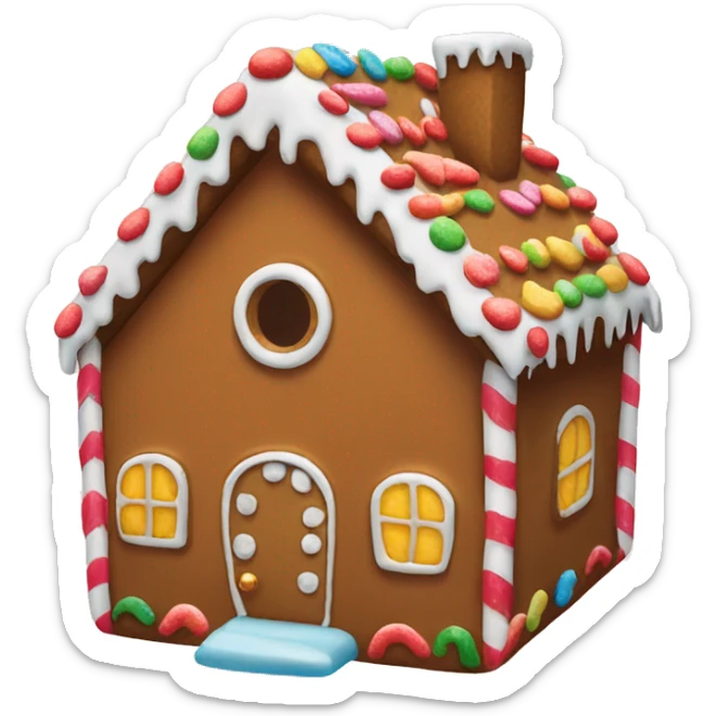 Gingerbread house sticker