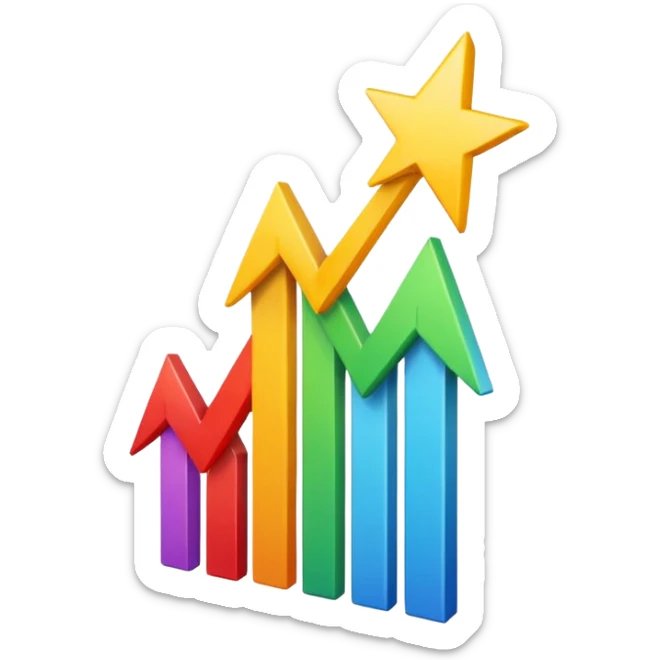 emoji representing 'rise up' with an upward arrow or a figure ascending, positive and uplifting style sticker