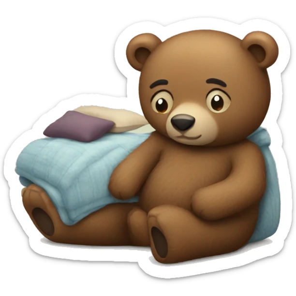 cozy bear sticker