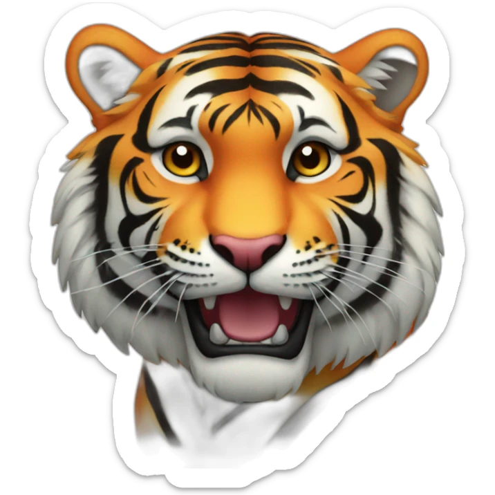 colorful tiger sticker