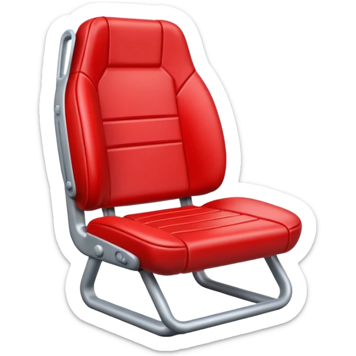 Generate an Airbnb category syle icon of a broken football seat sticker