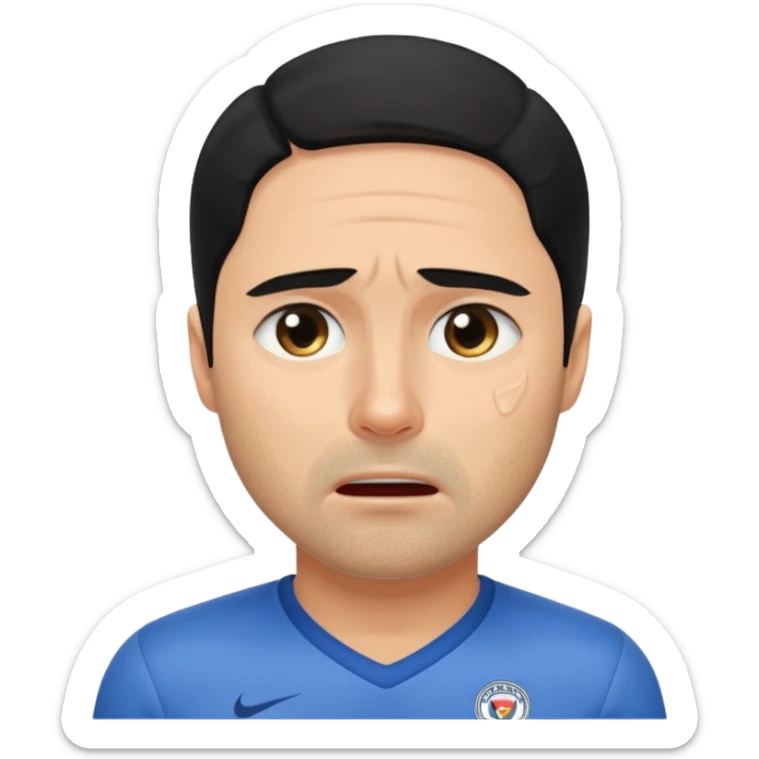 Mikel Arteta crying sticker