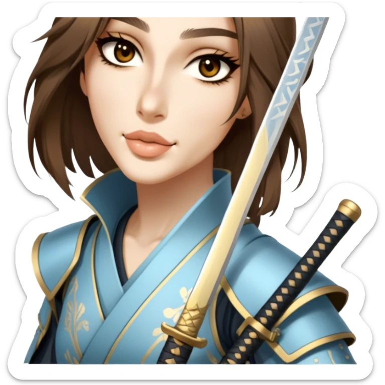Elegant Samurai sticker