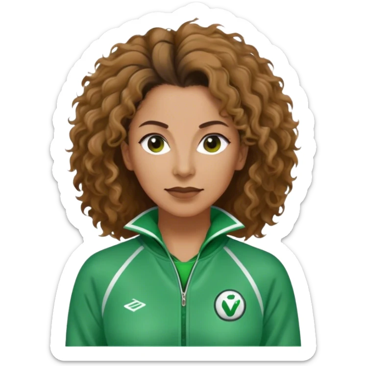Cha Age: Late 40s
Appearance: A middle-aged woman with frizzy, hair tie
Outfit: Green player tracksuit sticker