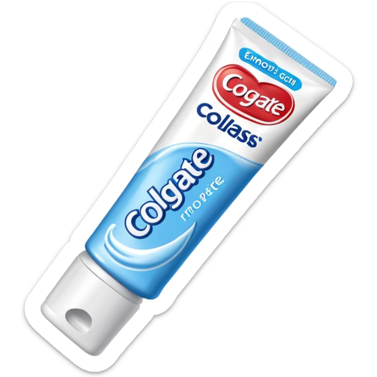 colgate toothpaste sticker