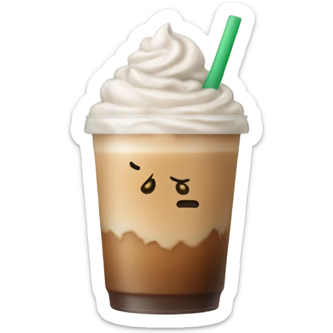 Iced latte sticker
